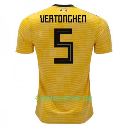 Koszulka Belgia Vertonghen 5 Mistrzostwa Świata 2018 Wyjazdowe Stroje Piłkarskie